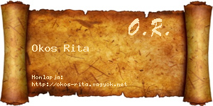 Okos Rita névjegykártya